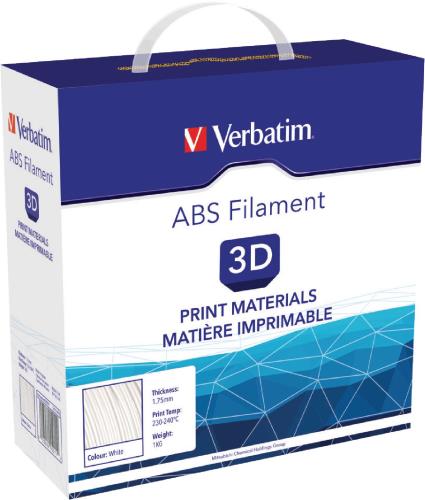 Verbatim 55011 3D-printingmateriaal ABS Filament 1,75mm 1kg - Wit
