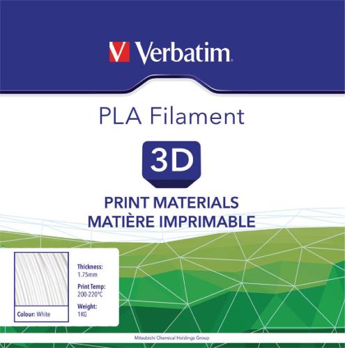 Verbatim 55268 3D-printingmateriaal PLA 1,75mm 1kg - Wit