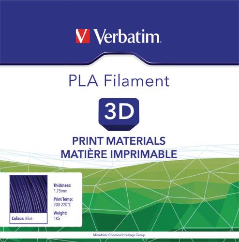 Verbatim 55269 3D-printingmateriaal PLA 1,75mm 1kg - Blauw
