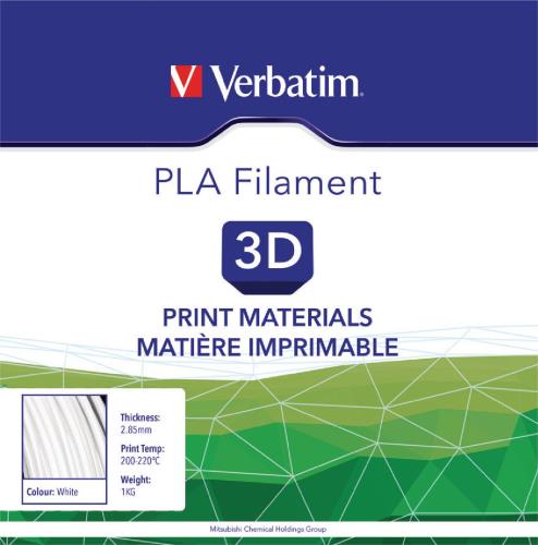Verbatim 55277 3D-printingmateriaal PLA 2,85mm 1kg - Wit