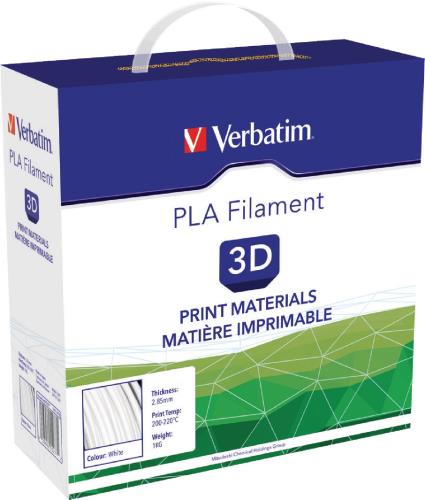 Verbatim 55277 3D-printingmateriaal PLA 2,85mm 1kg - Wit