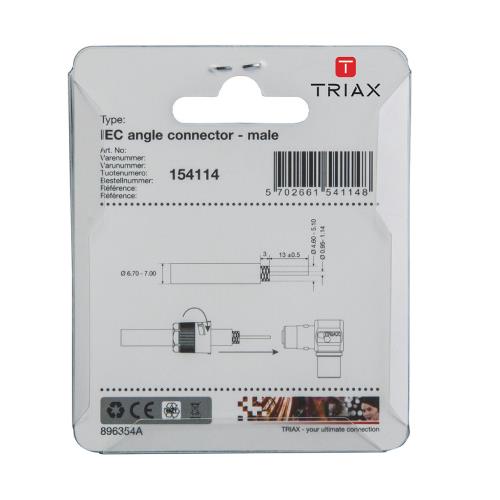 Triax 154114 Coaxconnector Aluminium/Wit