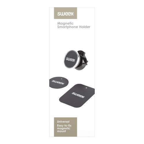 Sweex SWUMSPM250BK Universeel Smartphonehouder Ventilatierooster Auto Zwart/Zilver