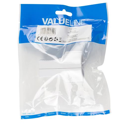 Valueline VLEP11801W Stroomstekker Female Polyvinylchloride (PVC) Wit