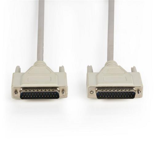 Valueline VLCP52110I30 Seriële kabel SUB-D 25-Pins Male - SUB-D 25-Pins Female 3.00 m Ivoor