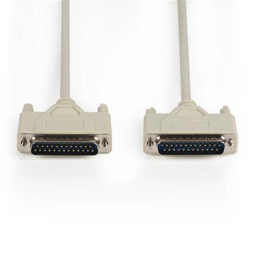 Valueline VLCP52100I30 Seriële kabel SUB-D 25-Pins Male - SUB-D 25-Pins Male 3.00 m Ivoor