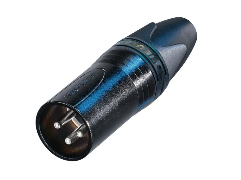 Neutrik  XLR cable plug 3 N/A XX soldeer connecties Zwart