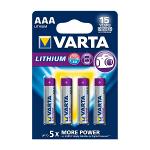 Varta 6103.301.404 Lithium Batterij AAA 4-Blisterkaart