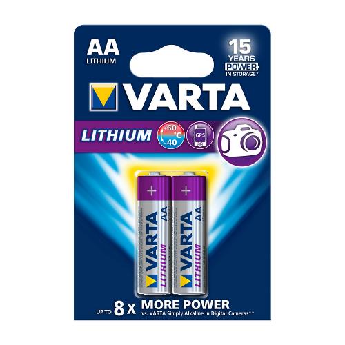 Varta 6106.301.402 Lithium Batterij AA 2-Blisterkaart