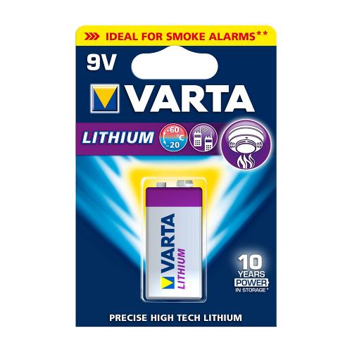 Varta  Lithium Batterij 9V 1-Blisterkaart