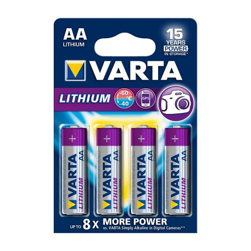 Varta 6106.301.404 Lithium Batterij AA-Blisterkaart