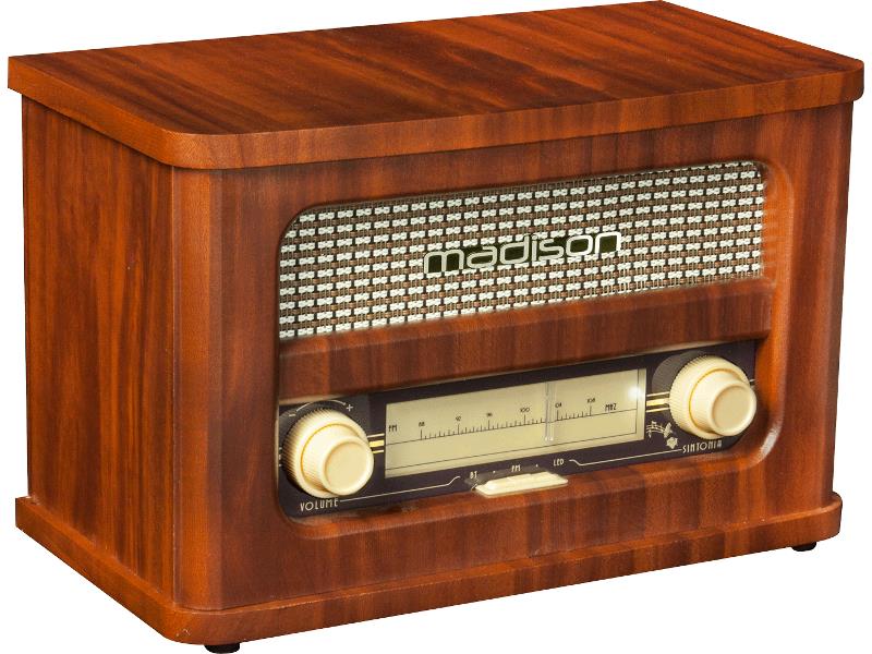 Madison MAD-RETRORADIO Nostalgie radio met bluetooth 1 fm tuner 2 x 10w (0)