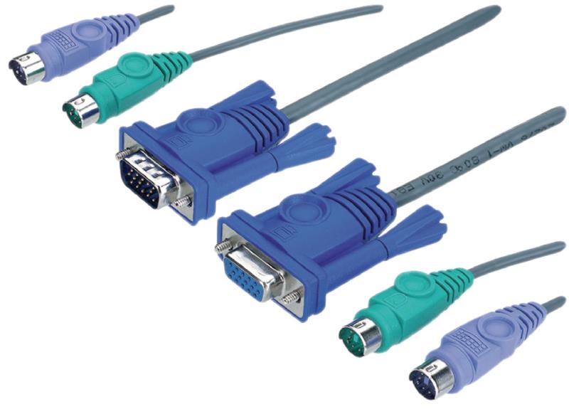 Aten 2L-1010P/C KVM combination cable, VGA/PS/2
