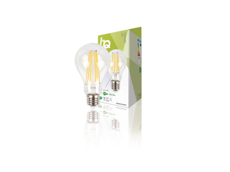 HQ HQLFE27A70001 Retro LED-Filamentlamp E27 Dimbaar A70 12 W 1521 lm 2700 K