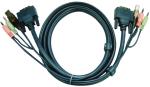 Aten 2L-7D03UD KVM combination cable DVI-D/USB/Audio