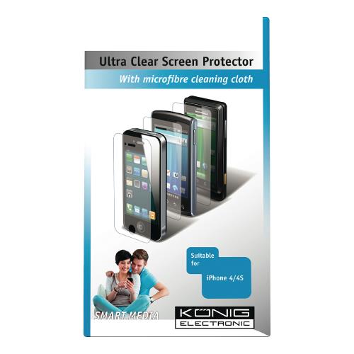 König CSIPH4SUC100 Ultra-Clear Screenprotector Apple iPhone 4 / Apple iPhone 4s