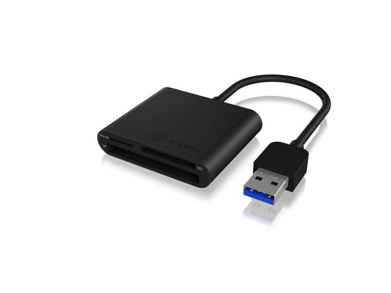 ICY BOX 60354 Kaartlezer USB 3.0 Zwart