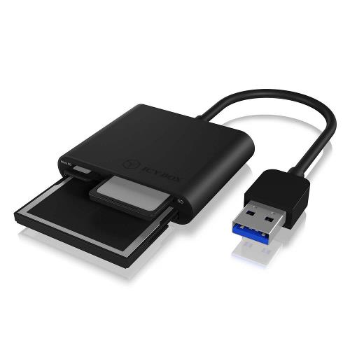 ICY BOX 60354 Kaartlezer USB 3.0 Zwart