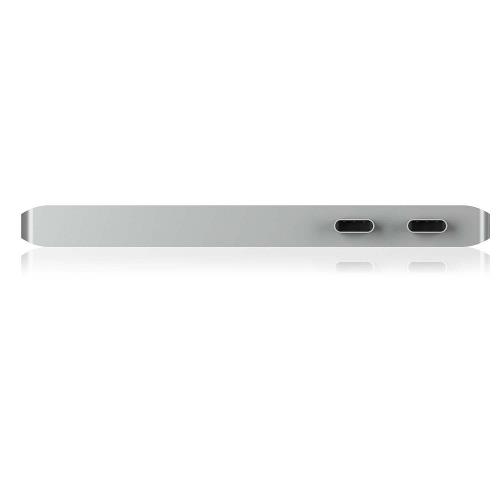 ICY BOX 60374 Dockingstation MacBook Pro USB Type-C 5-Poorts Zilver