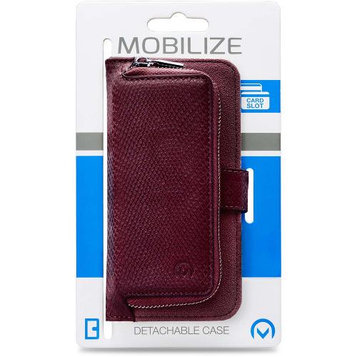 Mobilize 24240 Smartphone Gelly Wallet Zipper Case Samsung Galaxy A8 2018 Rood