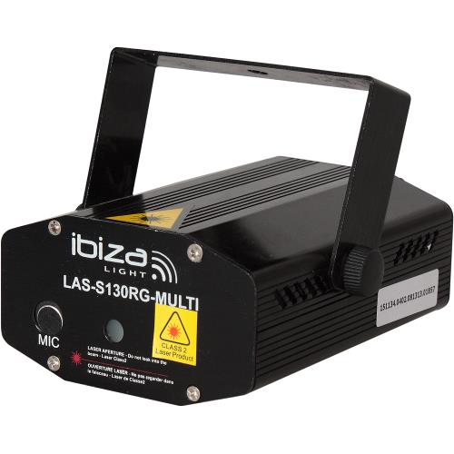Ibiza Light LAS-S130RG-MULTI Firefly laser effect 100+30mw - rood, groen (0)