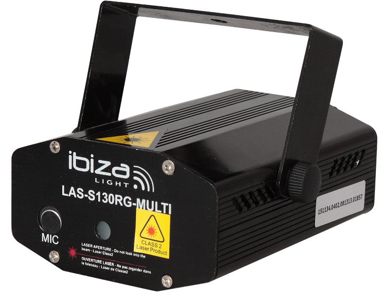 Ibiza Light LAS-S130RG-MULTI Firefly laser effect 100+30mw - rood, groen (0)
