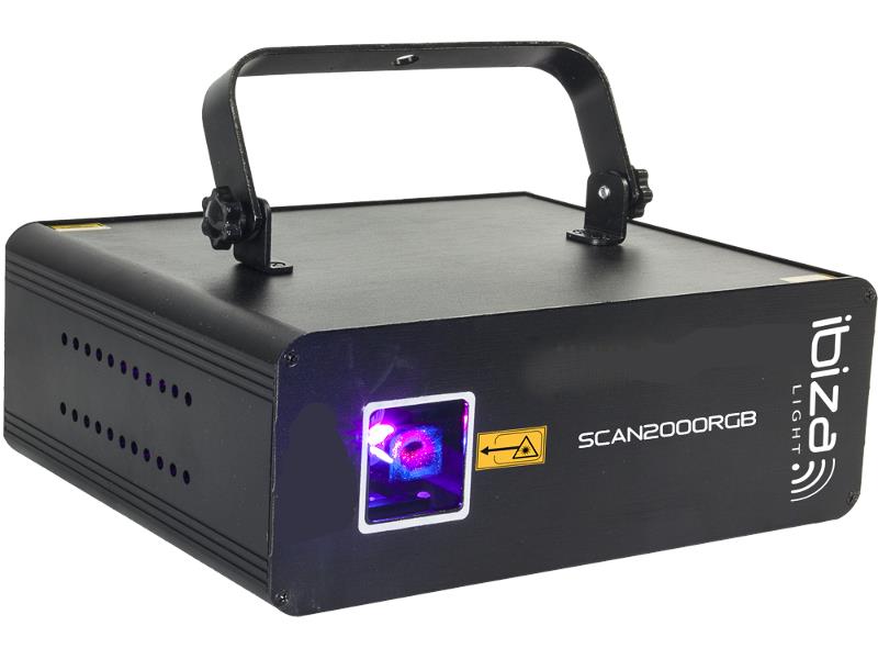 Ibiza Light SCAN2000RGB Dmx bestuurde rgb laser met ilda 2000mw (0)
