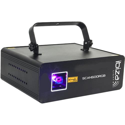 Ibiza Light SCAN500RGB Dmx bestuurde rgb laser 500mw (0)