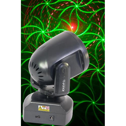 Ibiza Light TWIRLY-LZR Rood-groene mini laser moving head 130mw (1)