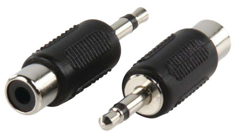Valueline AC-001 Adapter plug 3.5mm mono stekker - RCA kontra stekker