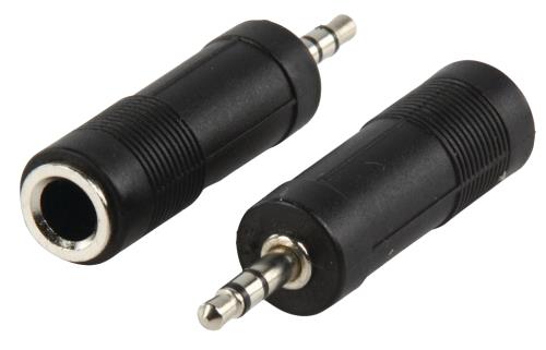 Valueline AC-005 Adapter plug 3.5mm stereo stekker - 6.35mm stereo kontra stekker
