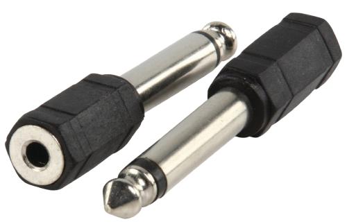 Valueline AC-006 Adapter plug 6.35mm mono stekker - 3.5mm mono kontra stekker