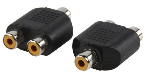 Valueline AC-056 Adapter plug RCA kontra stekker - 2x RCA kontra stekker