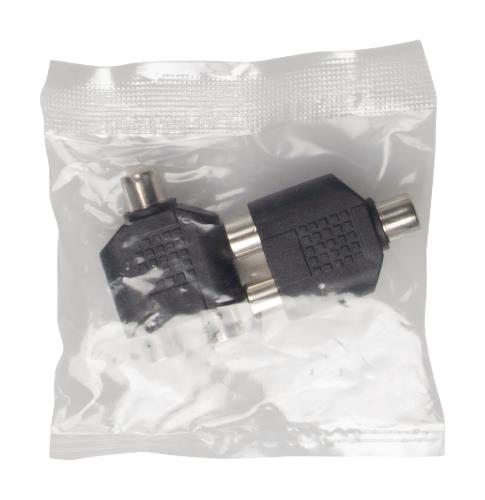 Valueline AC-056 Adapter plug RCA kontra stekker - 2x RCA kontra stekker