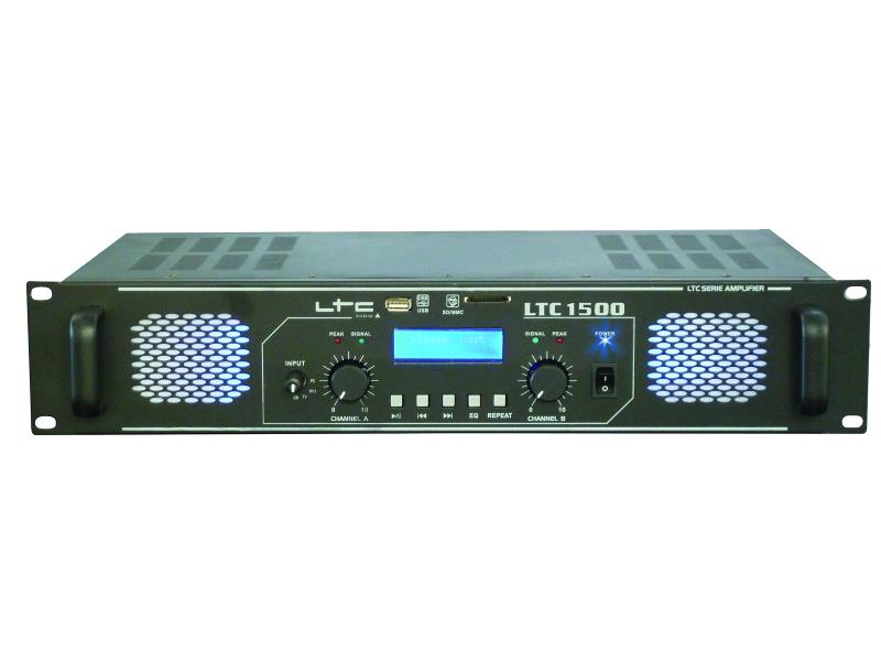 LTC Audio LTC1500 Pa vermogensversterker met usb/sd/mmc-mp3 2 x 750w (1)