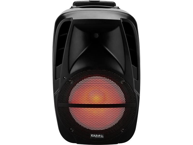Ibiza Sound BTM15A-LED Actiefbox met usb/sd player + bluetooth 15"/38cm - 500w max. (1)
