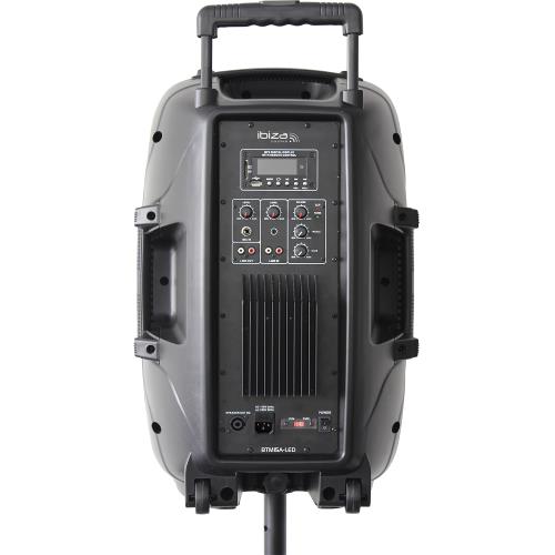 Ibiza Sound BTM15A-LED Actiefbox met usb/sd player + bluetooth 15"/38cm - 500w max. (4)
