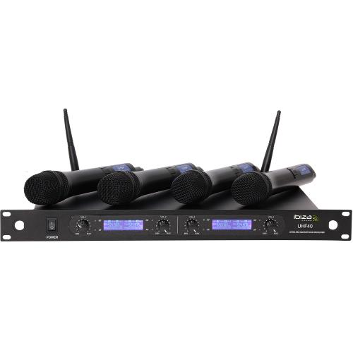 Ibiza Sound UHF40 42-kanaals uhf microfoonsysteem (1)