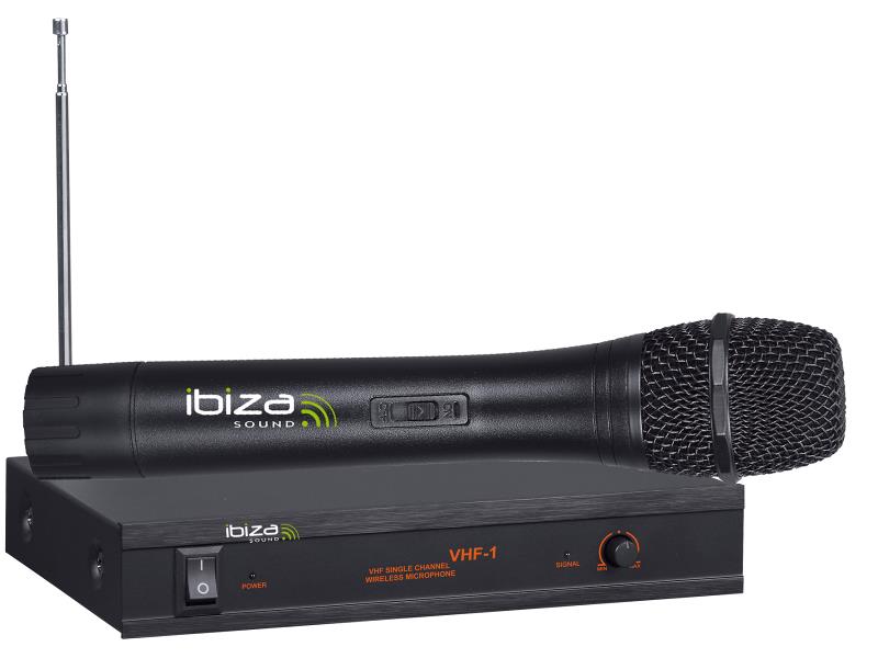 Ibiza Sound VHF1B 1-kanaal draadloos microfoon systeem 203.5mhz (1)