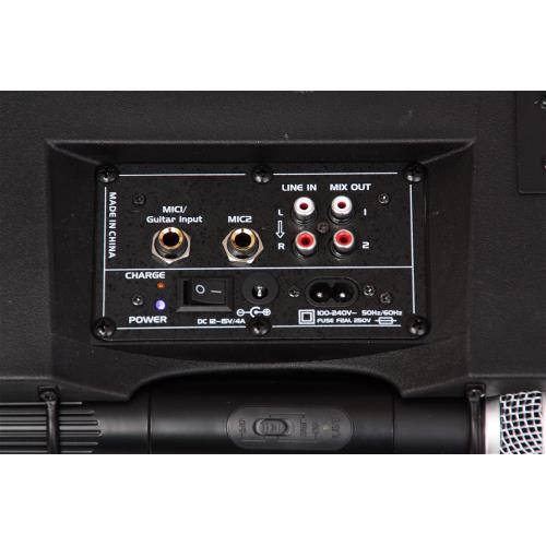 Ibiza Sound PORT85VHF-BT Draagbare geluidsset met accu, usb/mp3/sd, 2 vhf microfoons & bluetooth (2)