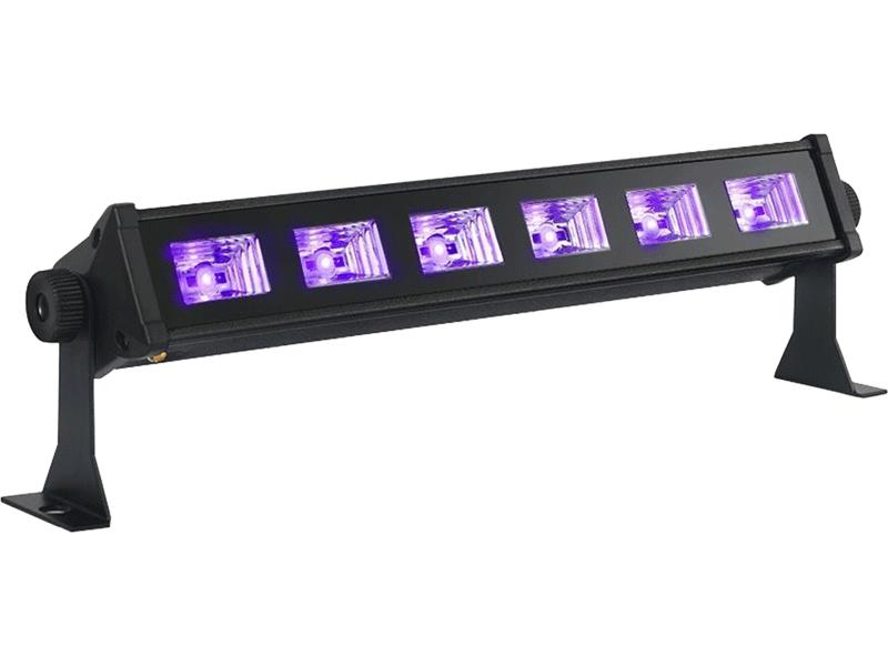 Ibiza Light LED-UVBAR6 6 x 3w mini uv bar (1)