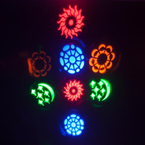 Ibiza Light CROSS-GOBOFX Dmx 2-in-1 rgba led lichte effect met 20 gobo's & strobo (4)