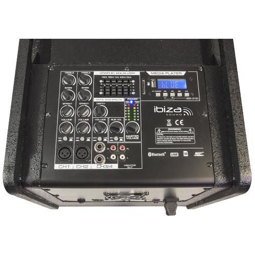 Ibiza Sound POWERLINE2.2 Combo speaker system 2.2 12/30cm - 800w with bt/usb/sd/ aux (2)