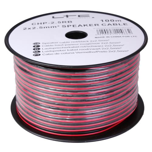 LTC Audio CHP1.5RB Luidspreker kabel rood/zwart 2x1,5mm² (2)