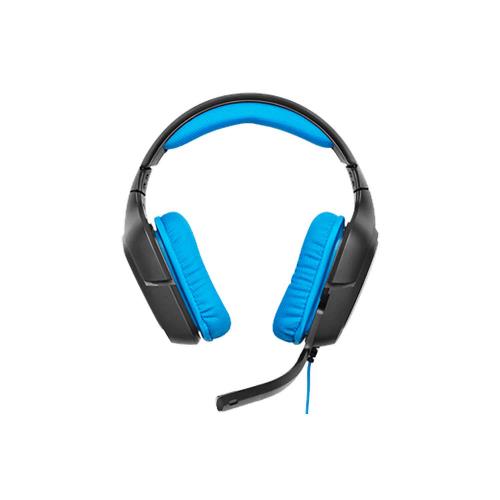 Logitech 981-000537 Headset Microfoon Over-Ear USB Extern 2.33 m Zwart/Blauw