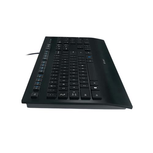 Logitech 920-005217 Bedraad Keyboard Kantoor USB US International Zwart