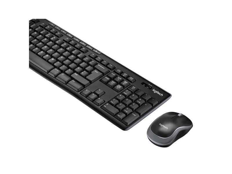 Logitech 920-004524 Draadloze Muis en Keyboard Combiverpakking Standaard USB Belgisch Zwart