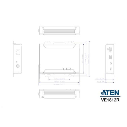 Aten VE1812R-AT-G HDMI HDBaseT Extender 100 m