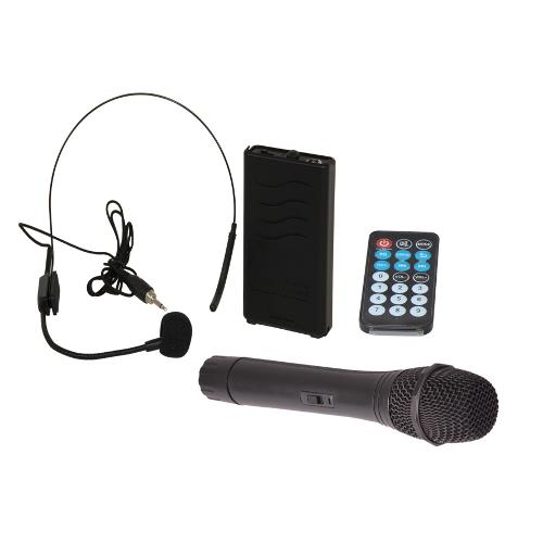 Ibiza Sound PORT12VHF-BT Draagbaar stand-alone pa systeem 12"/30cm met usb-mp3, bt, rec, vox  & 2 x vhf microfoons (3)