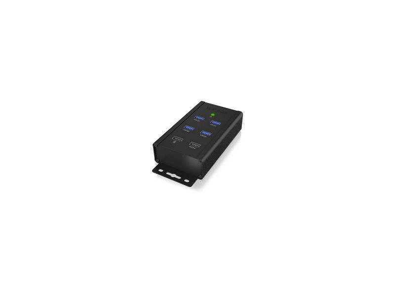 ICY BOX 60363 4 Poorten Hub USB 3.0 Zwart
